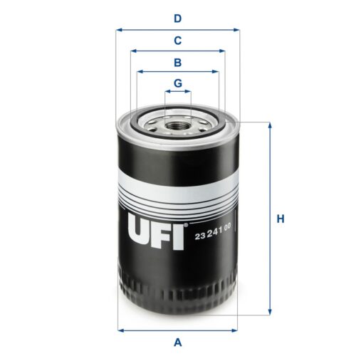 23.241.00 - Filtru ulei W940, W940/15N, W940 (10), P550006, LF3402, LF3449, H17W01, H17W03, B7156, S3241R, SO053, SP4330, XO66B, ZP540C