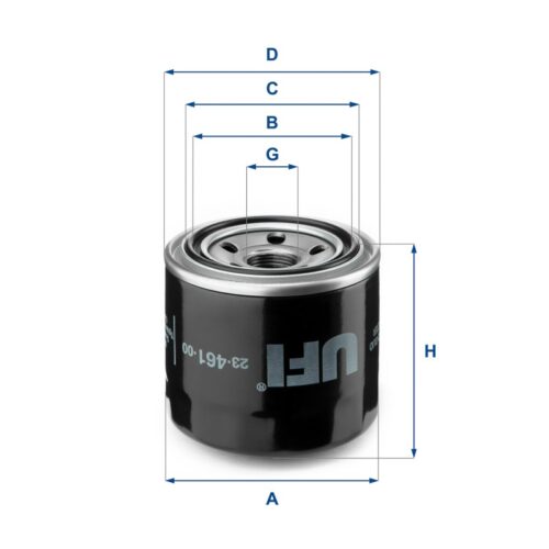 23.461.00 - Filtru ulei W712/18, W811/80, W812/99, W814/80, P502009, P502049, P550162, P550726, LF16034, LF3462, LF3591, H13W01, B227, S6902R, SO6105, SP4032, SP4032/1, XO110, ZP515, DO324