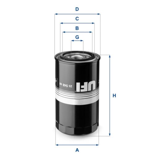 23.548.00 - Filtru ulei W9019, P551100, LF16117, B7327, S3548R, SO10060, ZP3103MG, DO1875