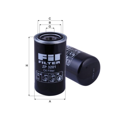 ZP3201 - Filtru hidraulic WD950/2, P550229, HF28989, SH62192, SPH21006, XH117