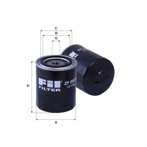 ZP3502B - Filtru ulei 23.185.01, W930, W930/9, P550942, LF742, H24W01, S8400R, SP4013, SP4340, SP4650, XO339, DO339