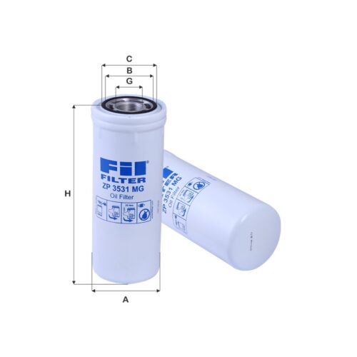 ZP3531MG - Filtru hidraulic WH980/3, P164378, HF6553, SH66378, P16-4378, XH974, DH5806