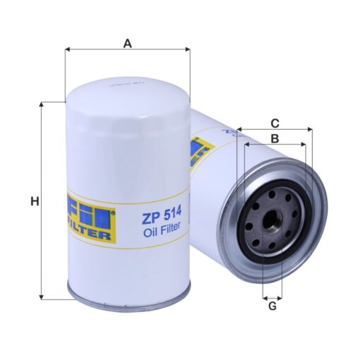 ZP514 - Filtru ulei U650 23.107.01, W8005, P551603, LF3347, LF3575, H210W, H210W02, BT347, S9710R, SO287, XO281, DO243, DO821