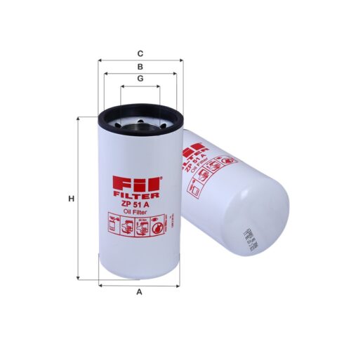ZP51A - Filtru ulei WP12308, P553548, LF3548, SO3548, SP4515, XO562