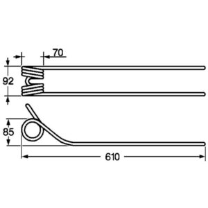 K8013670KR - Dinte grebla Kuhn 575.625.00